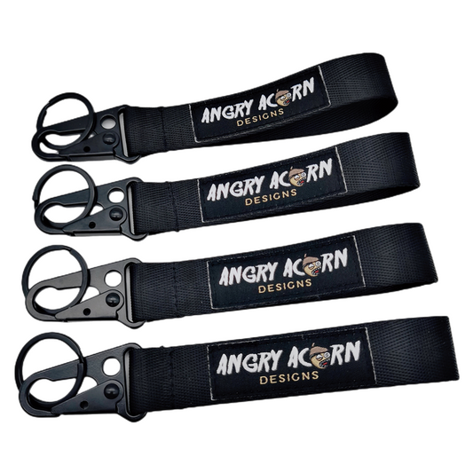 Angry Acorn Designs Nylon Carabiner Keychain